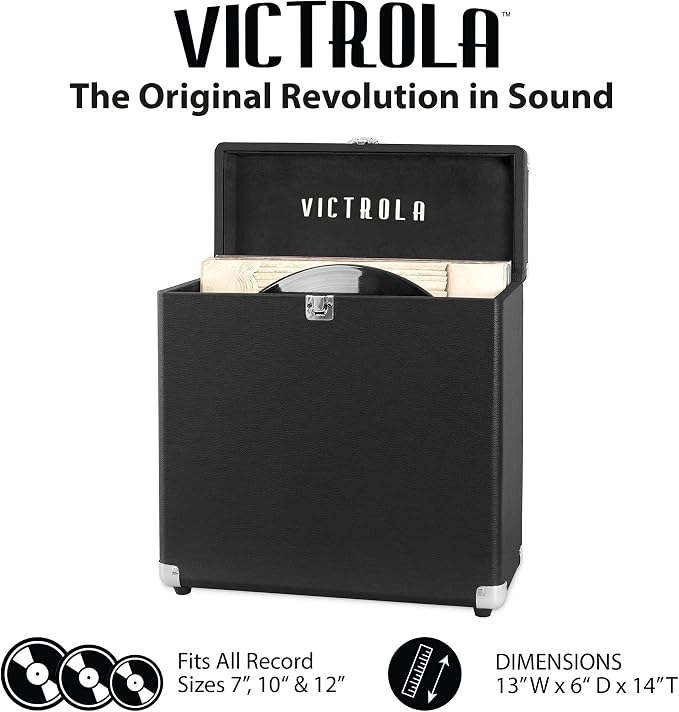 Victrola Collector – Record Storage Case – Holds 30+ Vinyl Turntable Records - Image 2