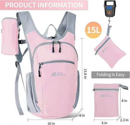 Hiking Backpack 10L/15L Small Daypack Lightweight Packable Travel Foldable - Image 3