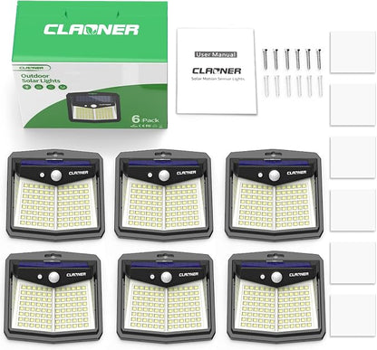 CLAONER Solar Lights Outdoor, Solar Motion Sensor Lights 3 Working Modes - Image 8