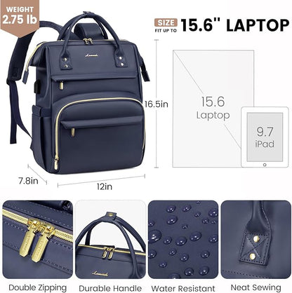 LOVEVOOK Leather Laptop Backpack - Image 4