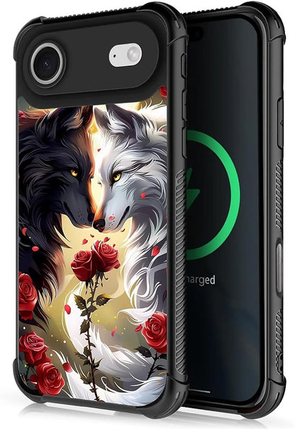 for iPhone 17 Air Case, for MagSafe Graphic Design for Girl Boy Soft Silicone by FKBRCL4U