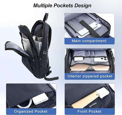 MOSISO Laptop Backpack for Men, Slim Lightweight Compact Computer Backpack for - Image 2