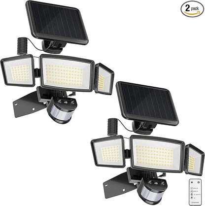 Ensenior Solar Security Lights, Wide Beam Flood Light 6500K Super Bright by Ensenior