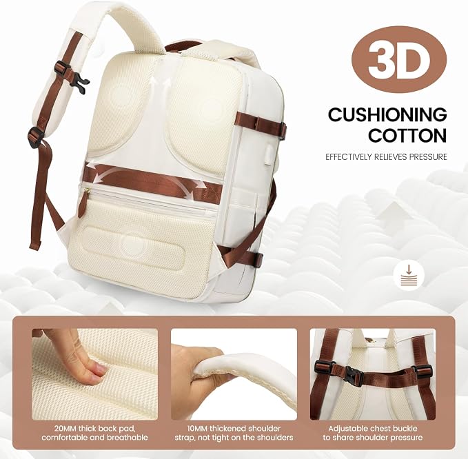 LOVEVOOK Travel Backpack for Women, 40L Carry On Backpack - Image 3