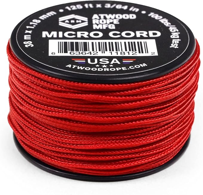 Atwood Rope MFG Micro Utility Cord 1.18mm X 125ft Reusable Spool | Tactical by AtwoodRopeMFG
