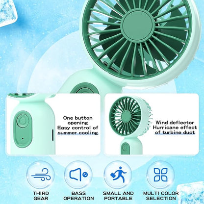 Rossesay 48 Pcs Mini Portable Fan Bulk Cute Handheld Lightweight Small Little - Image 2