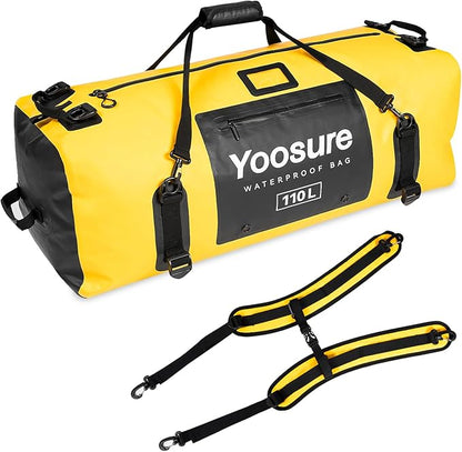 Airtight Zipper Waterproof Duffel Bag 110L- 700D PVC Dry Bag Extra Large Dry by Unknown