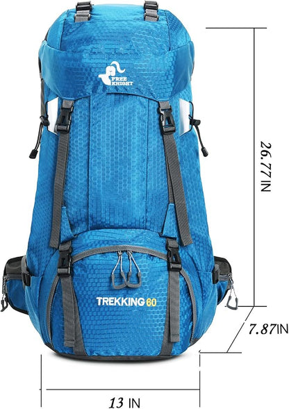 Bseash 60L Waterproof Hiking Camping Backpack - Image 2