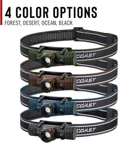 Coast XPH30R 1500 Lumen USB-C Rechargeable Dual Power Headlamp - Image 7