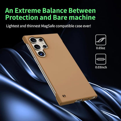 GRECAZO Slim Borderless for Samsung Galaxy S25 Ultra Phone Case 6.9" Ultra-Thin - Image 3
