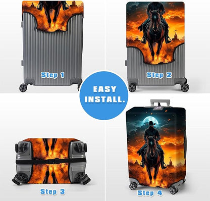 Luggage Cover Protector for 19-20 Inch Suitcases, TSA Approved Elastic Travel - Image 6