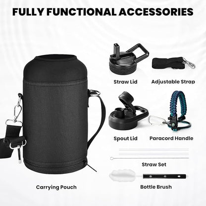 RAYMYLO Insulated Water Bottle 64 oz, Triple Wall Vacuum Stainless Steel - Image 6