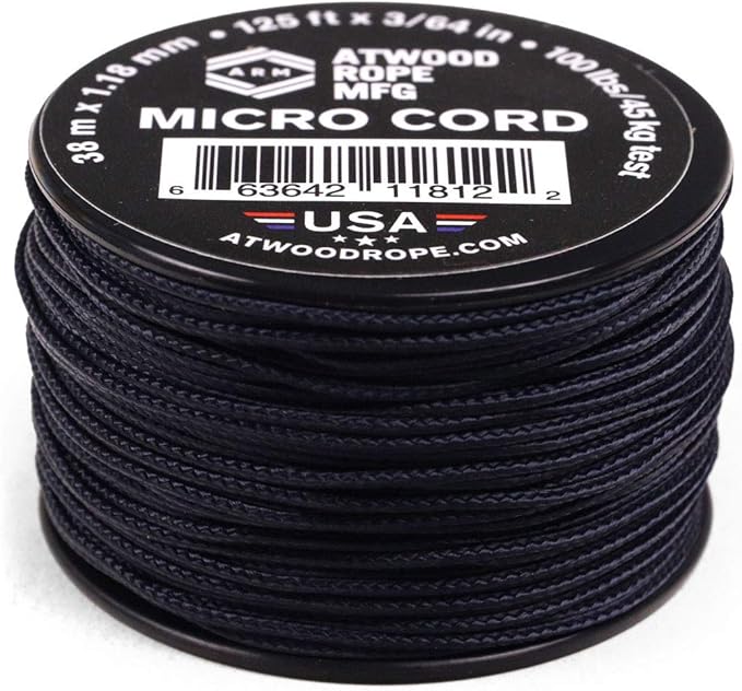 Atwood Rope MFG Micro Utility Cord 1.18mm X 125ft Reusable Spool | Tactical by AtwoodRopeMFG