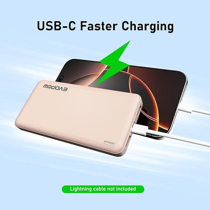 2-Pack Portable Charger, Slimmer 10000mAh Power Bank, USB C in&Out Fast - Image 3