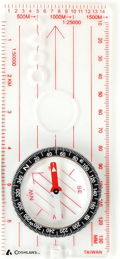 Coghlan’s Outdoor Compasses for Hiking, Survival & Orienteering – Map, by Coghlans
