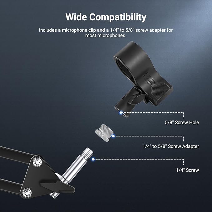 NEEWER Desktop Microphone Stand - Image 4