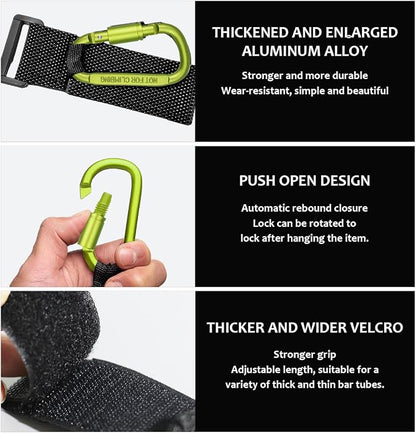 KVAEY 2 Pack Multipurpose Hook for Hanging Helmet, Durable Carabiners, Roll Bar - Image 3