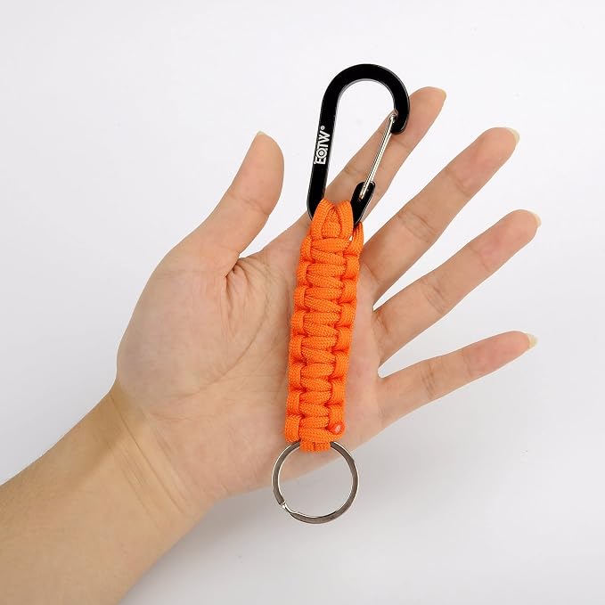 EOTW Paracord Keychain for Men Women Paracord Carabiner Backpack Keychain - Image 7