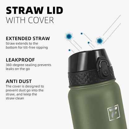 Fanhaw 32 oz Insulated Stainless Steel Water Bottle - Image 4