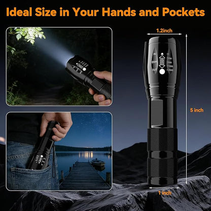 BESTSUN LED Flashlight 2 Pack, High Lumens Small Tactical Flashlights - Image 5