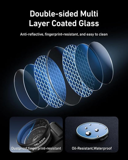 TELESIN Filters Set for DJI Osmo Action 5 Pro / 4/3, VND 2-32 Variable ND Filter - Image 7