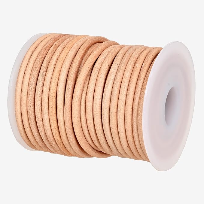 GENIQUE Real/Genuine Round Leather String Cord by GENIQUE