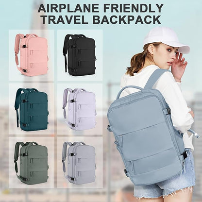 coowoz Large Travel Backpack For Women Men, Carry On Backpack Flight Approved - Image 7