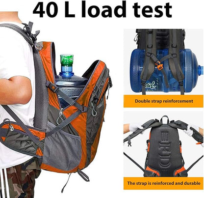 FENGDONG 40L Waterproof Lightweight Outdoor Daypack Hiking, Travel Backpack - Image 4