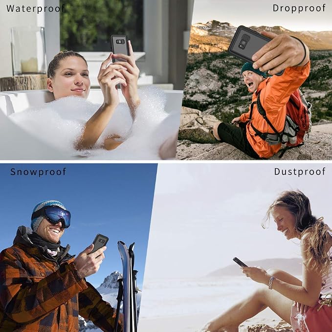 Lanhiem for Samsung Galaxy S8+ Plus Case, IP68 Waterproof Dustproof Case - Image 6