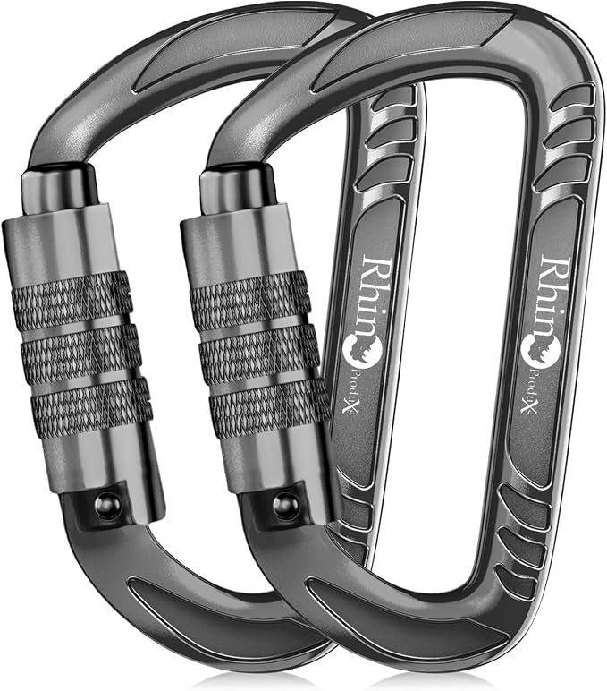 Rhino Produxs 12kN Heavy Duty Carabiner Clips, by Rhino+Produxs
