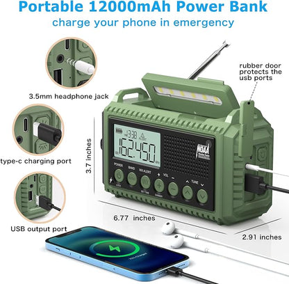 Eoxsmile NOAA Weather Radio 12000mAh - Image 3