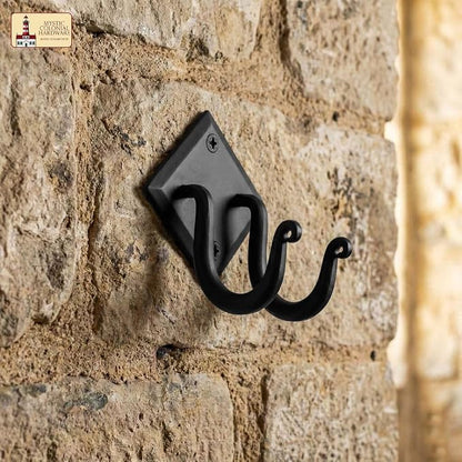 Mystic Colonial Rustic Hand Forged Iron Wall Hook - Image 4