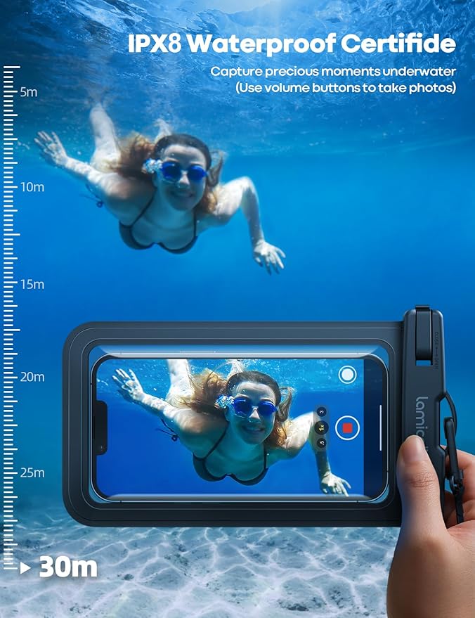 Lamicall 2Packs Waterproof Phone Pouch, Beach Bags, Vacation Essentials - Image 2