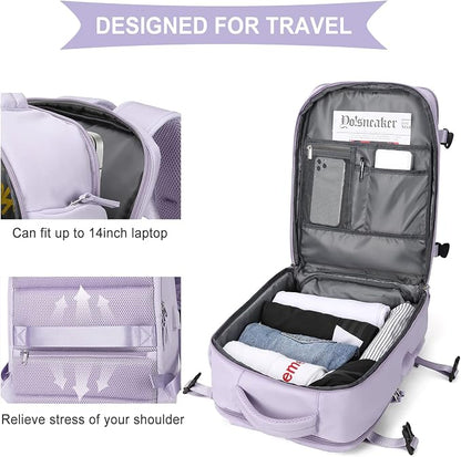 WONHOX Large Travel Backpack Carry on Flight Approved Laptop Work Business - Image 7