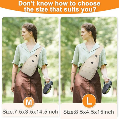 Pritent Crossbody Bags for Women Men Trendy Sling Bag Backpack Casual Chest Bag - Image 6