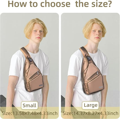 AMJ Crossbody Sling Bag Men Women, Casual Shoulder Backpack, Chest Daypack - Image 7