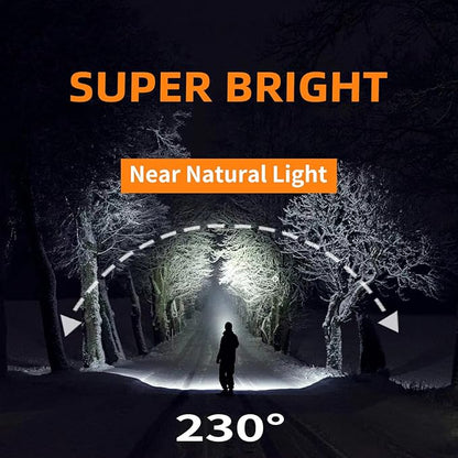 svsviio Headlamp Rechargeable PRO+, 7500mAh 1500 Lumen Super Bright 230°Beam - Image 2
