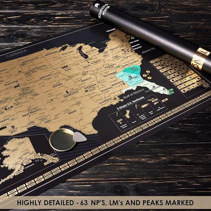 Detailed Scratch off USA Map - Image 4