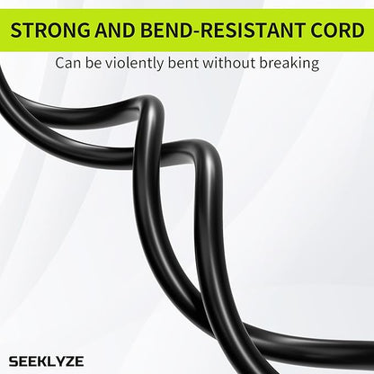 16/3 Black Extension Cord 8inch, Indoor Extension Cord - Image 5