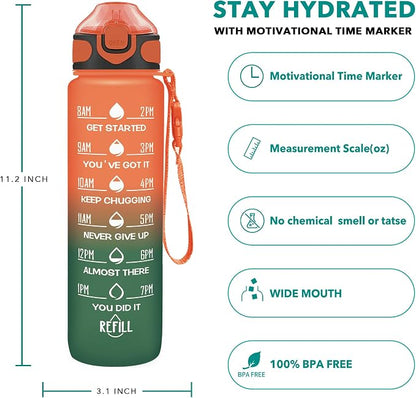 Enerbone 32 oz Drinking Water Bottle - Image 2