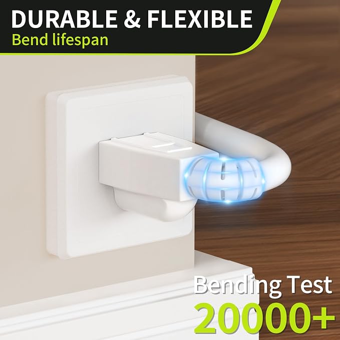 16/3 White Extension Cord 6 FT, Indoor Extension Cord - Image 4