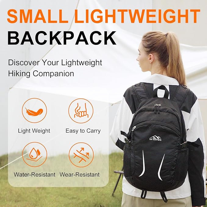 Small Hiking Backpack 35L Travel Lightweight Hiking Packable Daypack - Image 2