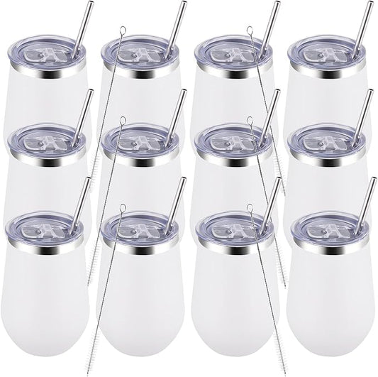 MEWAY Durable 12oz Stainless Steel Wine Tumbler by MEWAY