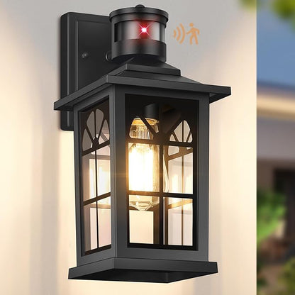 Motion Sensor Outdoor Light Fixture, Dusk to Dawn Porch Light Outdoor Wall by BringYouBrightFuture