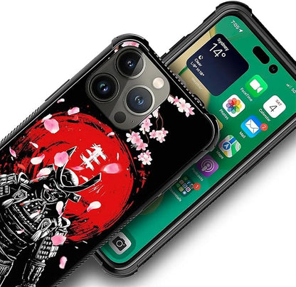 for iPhone 13 Pro Max Case, Sakura Japanese Samurai Pattern Graphic Design Girl - Image 7