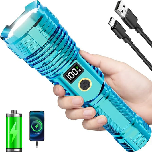 Flashlights High Lumens Rechargeable, 000LM LED Super Bright Flash Light by SuperBrightFlashlight