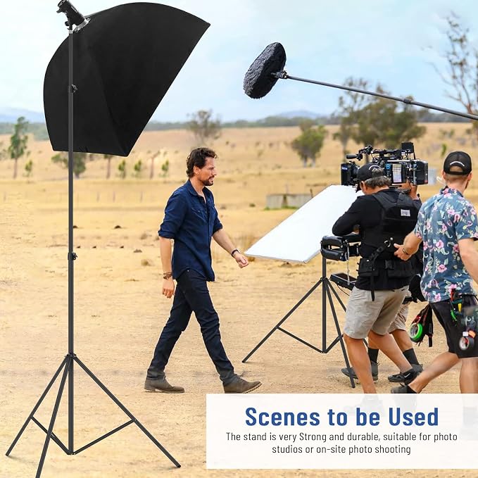 13ft Heavy Duty Light Stand Photography, Sdfghj Air Cushioned 13'/160inch/400cm - Image 6