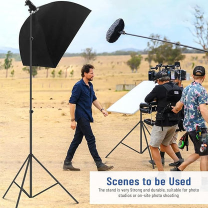13ft Heavy Duty Light Stand Photography, Sdfghj Air Cushioned 13'/160inch/400cm - Image 6