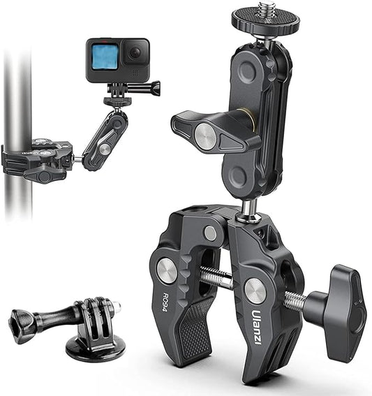 ULANZI Super Clamp Camera Clamp Mount Monitor 360° Ballhead Magic Arm Double by ulanzi