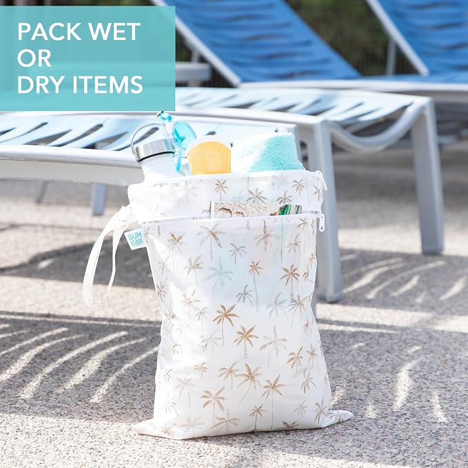 Bumkins Waterproof Wet Dry Bag for Baby, Swim Suit, Cloth Diapers, Pump Parts - Image 3